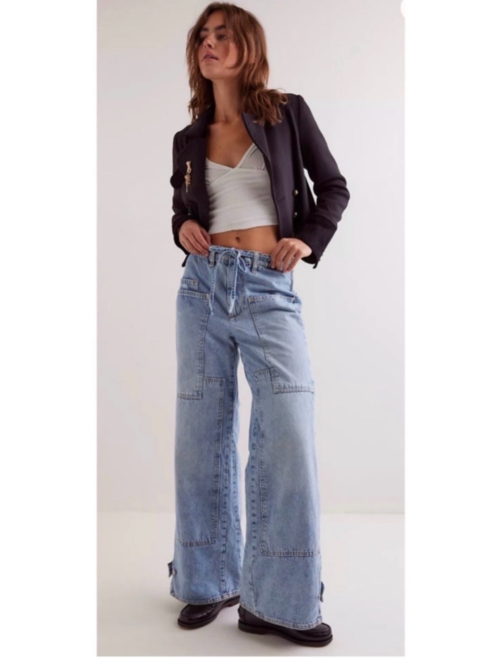 NWT We the Free crvy Outlaw jeans Sz large - Picture 7 of 10